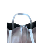 Baldinini Trend Blue Cowhide Clutch Bag Baldinini Trend
