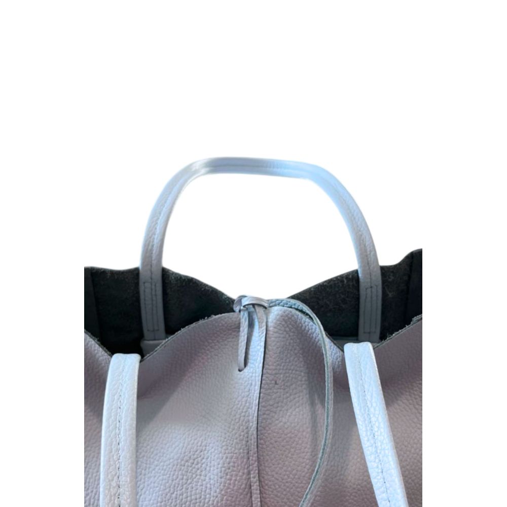 Baldinini Trend Blue Cowhide Clutch Bag Baldinini Trend