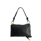 Baldinini Trend Black Cowhide Clutch Bag Baldinini Trend