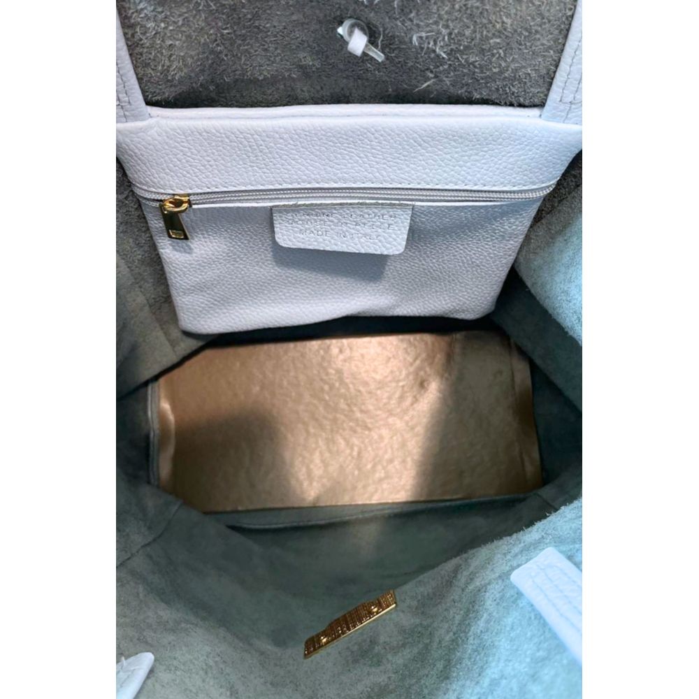 Baldinini Trend Blue Cowhide Clutch Bag Baldinini Trend
