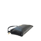 Baldinini Trend Black Cowhide Clutch Bag Baldinini Trend