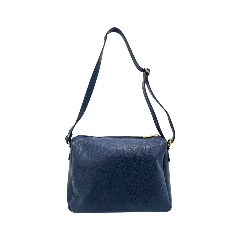 Baldinini Trend Blue Cowhide Crossbody Bag Baldinini Trend