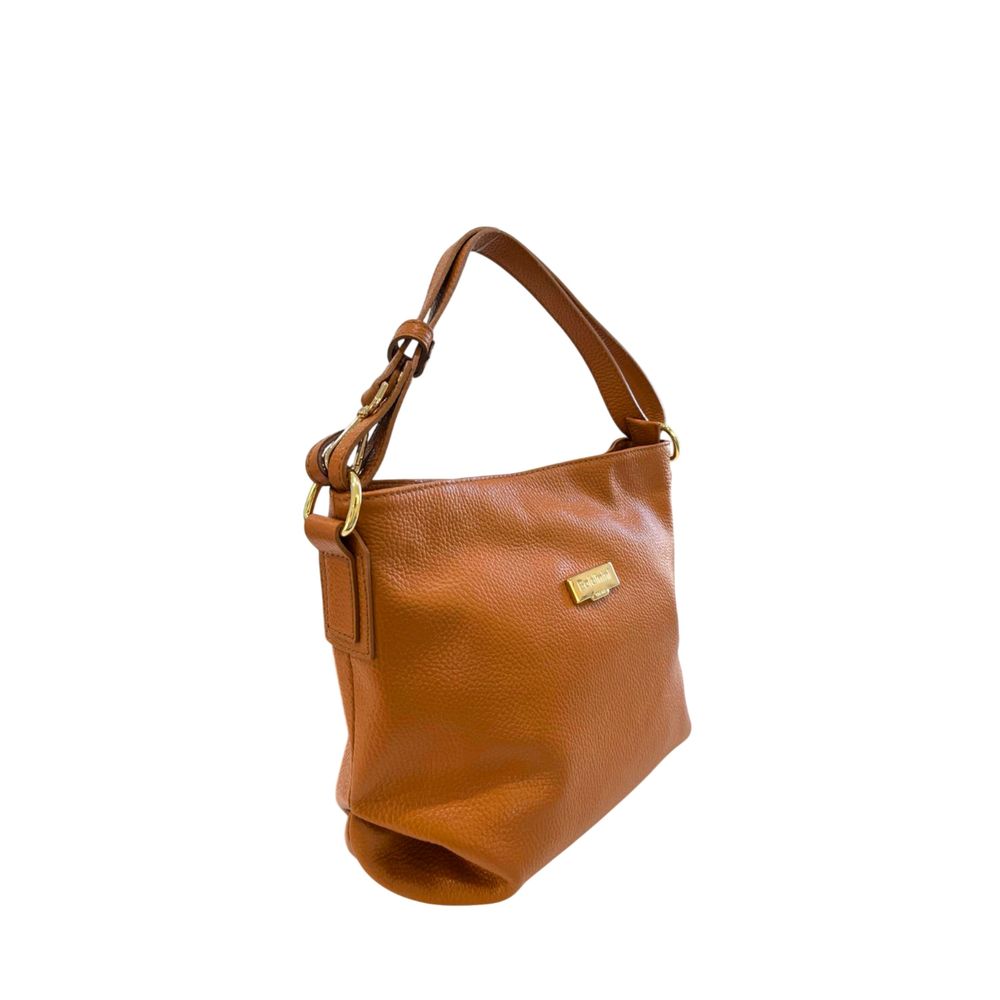 Baldinini Trend Brown Cowhide Clutch Bag Baldinini Trend
