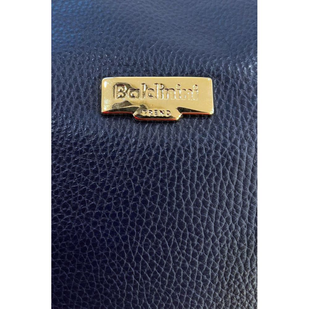 Baldinini Trend Blue Cowhide Crossbody Bag Baldinini Trend