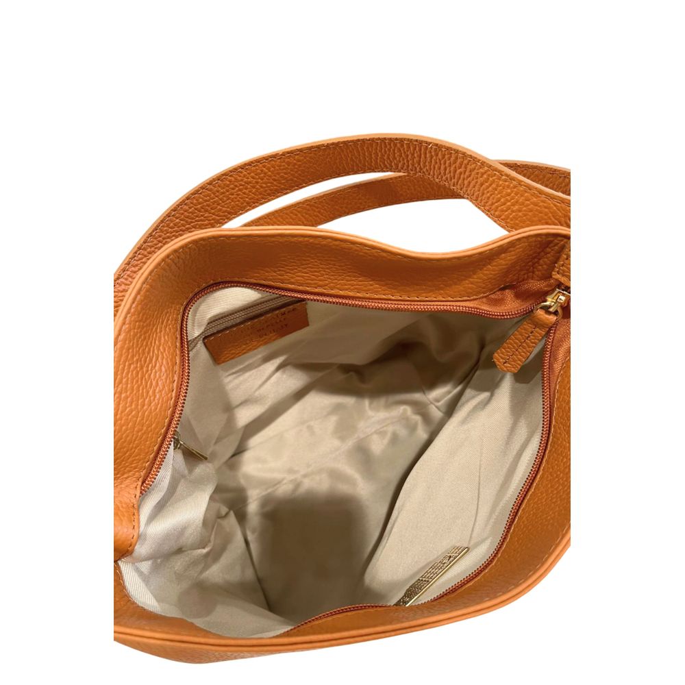 Baldinini Trend Brown Cowhide Clutch Bag Baldinini Trend