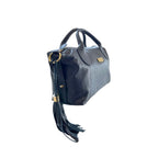 Baldinini Trend Blue Cowhide Shoulder Bag