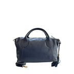 Baldinini Trend Blue Cowhide Shoulder Bag