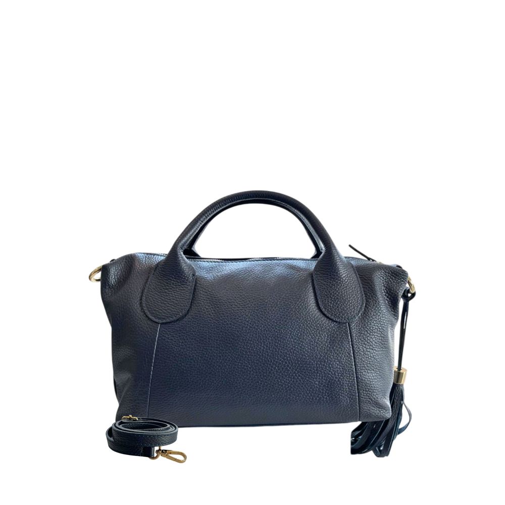 Baldinini Trend Blue Cowhide Shoulder Bag