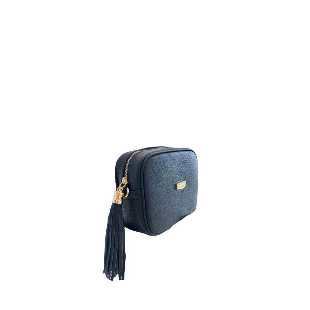 Baldinini Trend Blue Cowhide Crossbody Bag Baldinini Trend