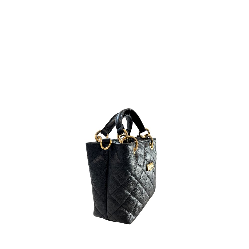 Baldinini Trend Black Cowhide Shoulder Bag