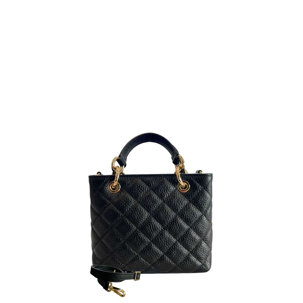 Baldinini Trend Black Cowhide Shoulder Bag