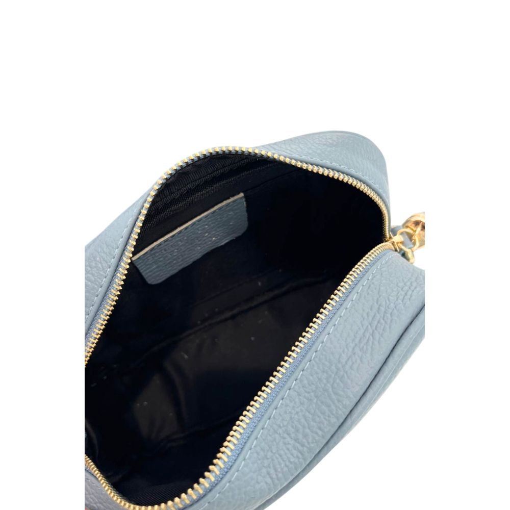 Baldinini Trend Blue Cowhide Crossbody Bag