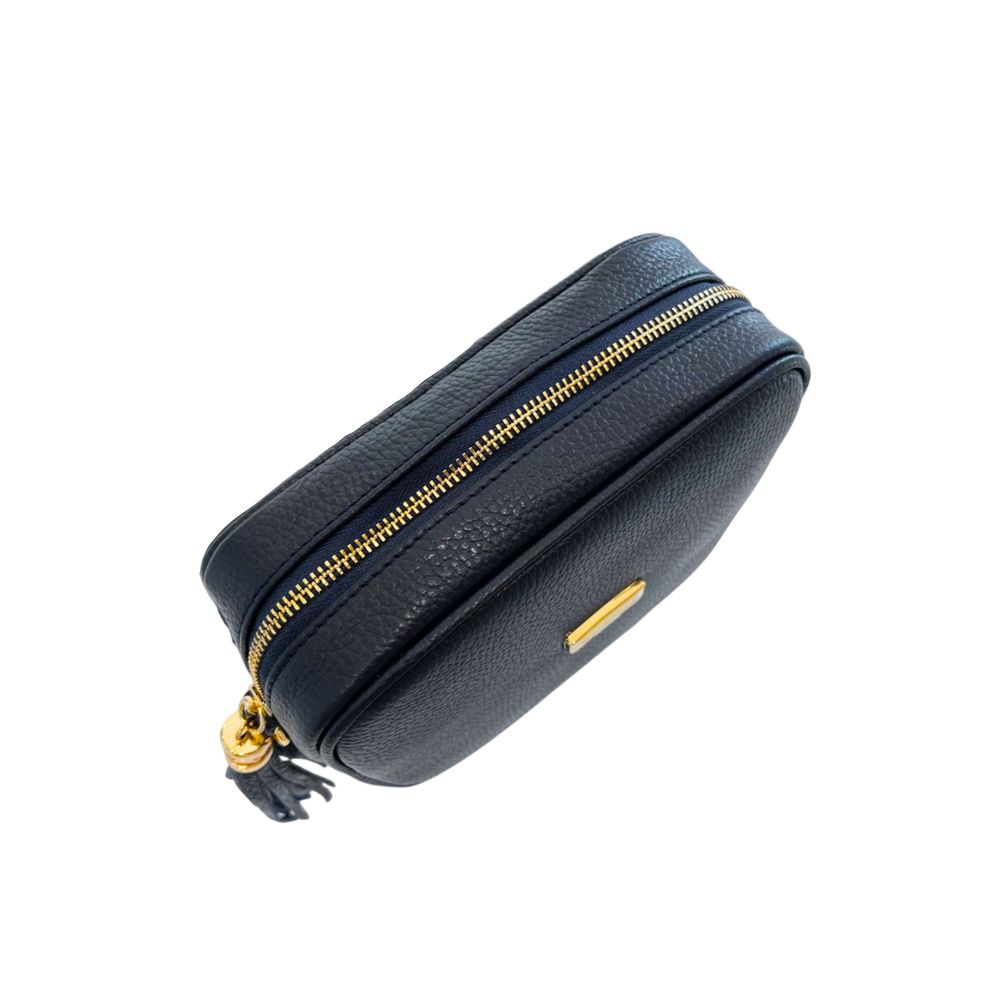 Baldinini Trend Blue Cowhide Crossbody Bag Baldinini Trend
