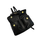 Baldinini Trend Black Cowhide Backpack
