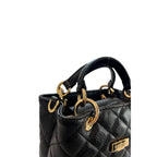 Baldinini Trend Black Cowhide Shoulder Bag