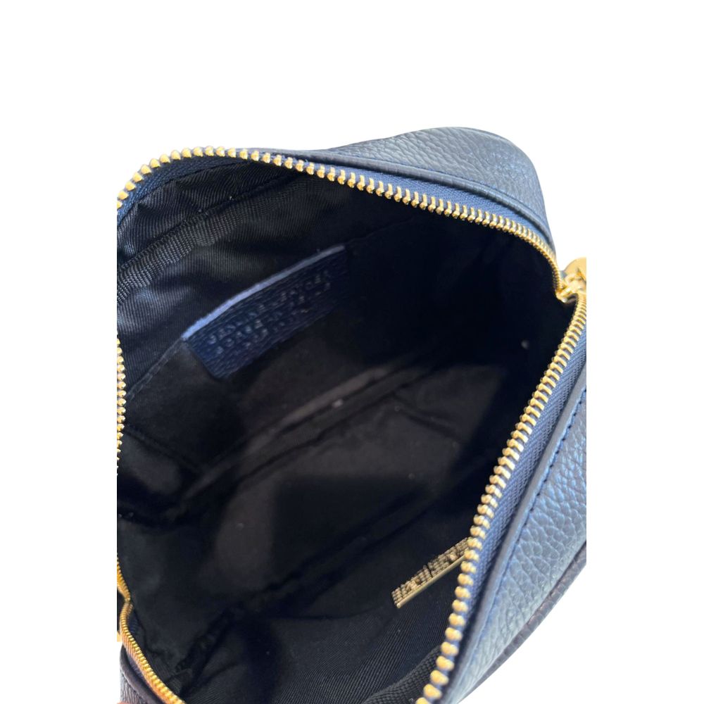 Baldinini Trend Blue Cowhide Crossbody Bag Baldinini Trend