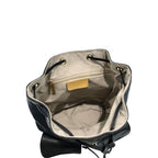Baldinini Trend Black Cowhide Backpack
