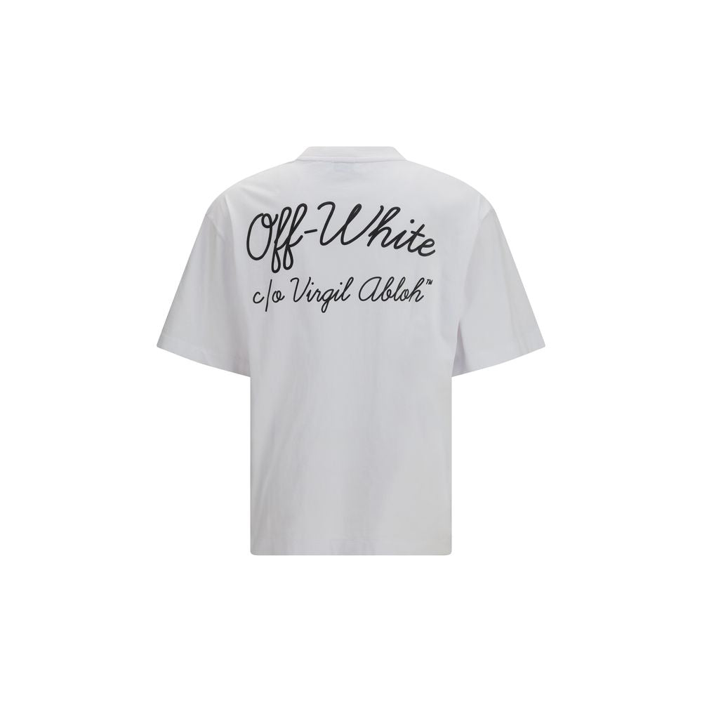 Off-White White Cotton T-Shirt Off-White