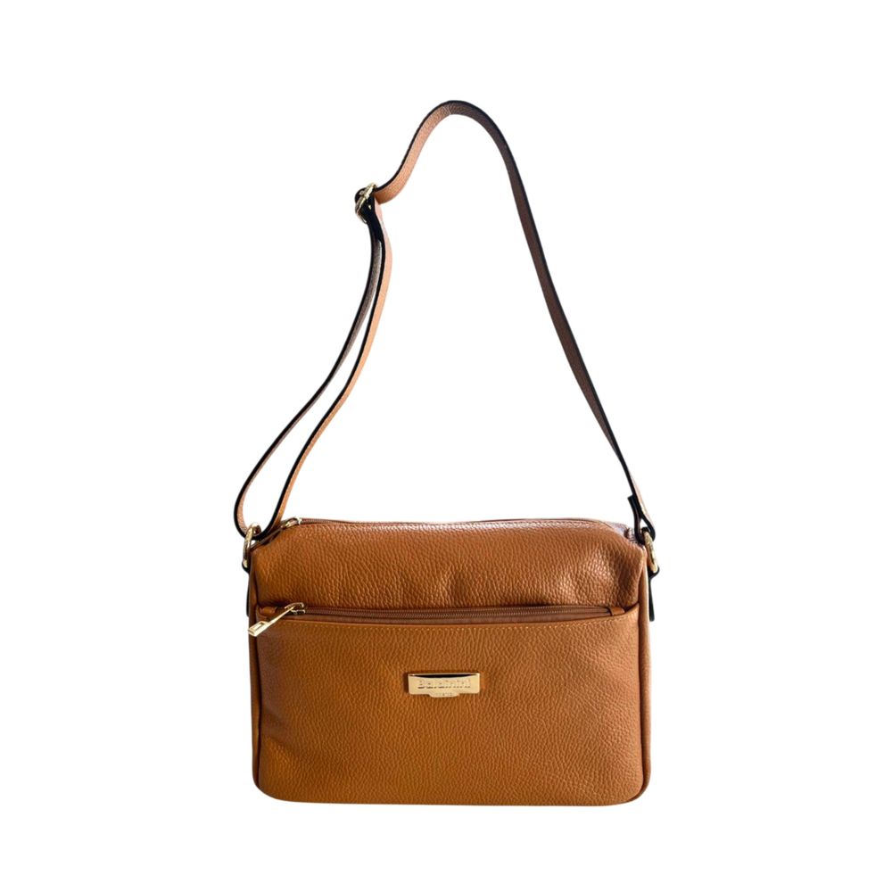 Baldinini Trend Brown Cowhide Crossbody Bag Baldinini Trend