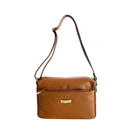 Baldinini Trend Brown Cowhide Crossbody Bag Baldinini Trend