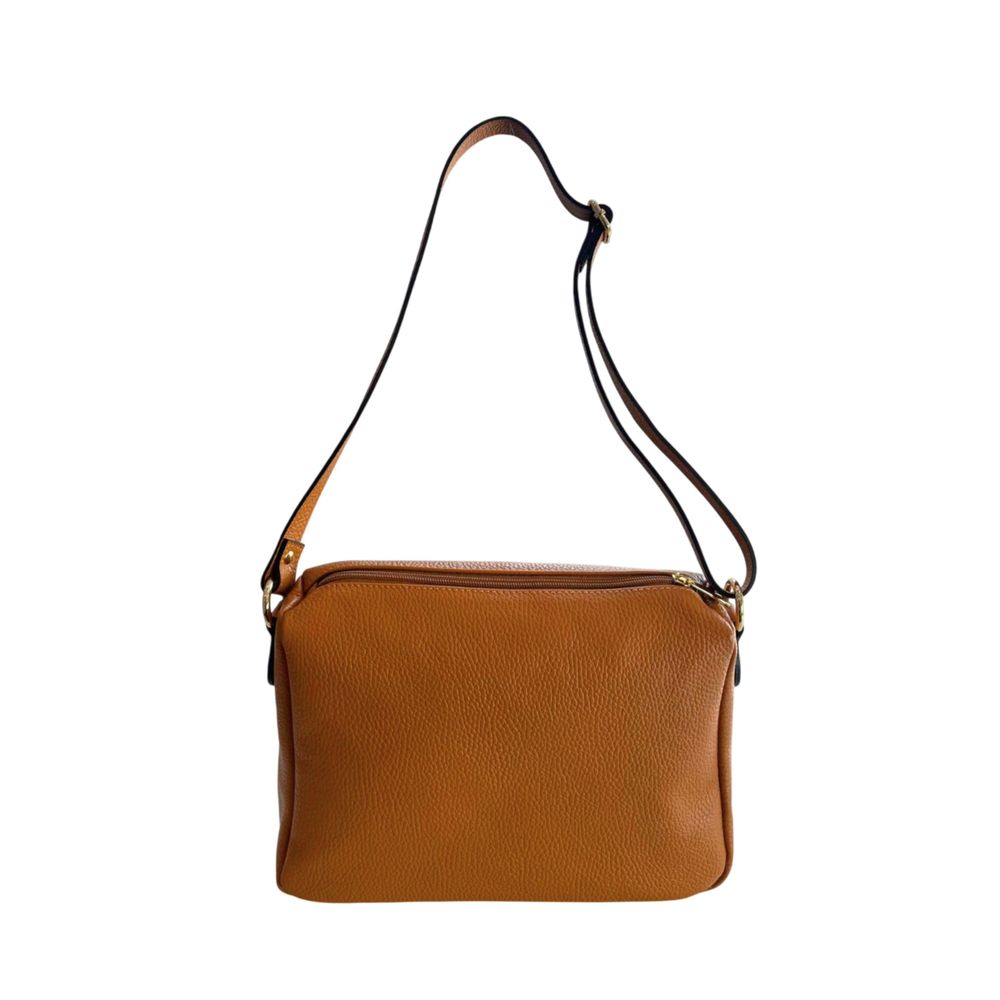Baldinini Trend Brown Cowhide Crossbody Bag Baldinini Trend