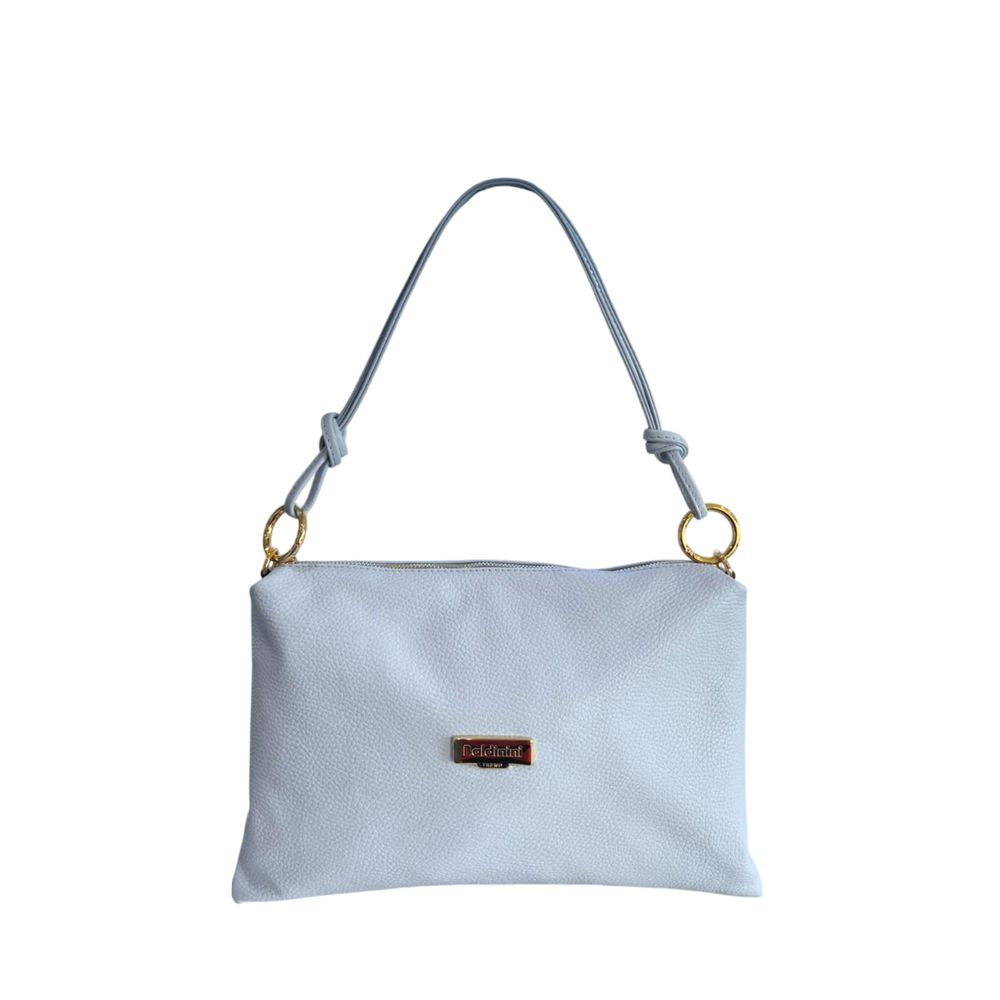 Baldinini Trend Blue Cowhide Clutch Bag Baldinini Trend