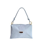 Baldinini Trend Blue Cowhide Clutch Bag Baldinini Trend
