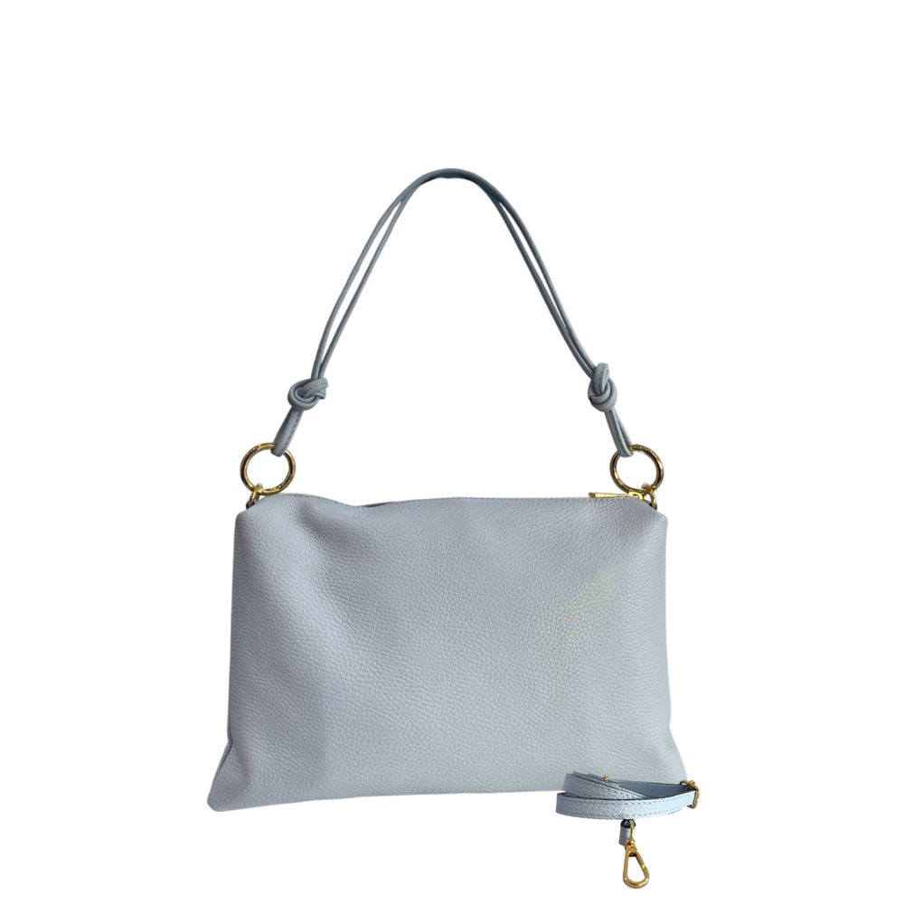 Baldinini Trend Blue Cowhide Clutch Bag Baldinini Trend
