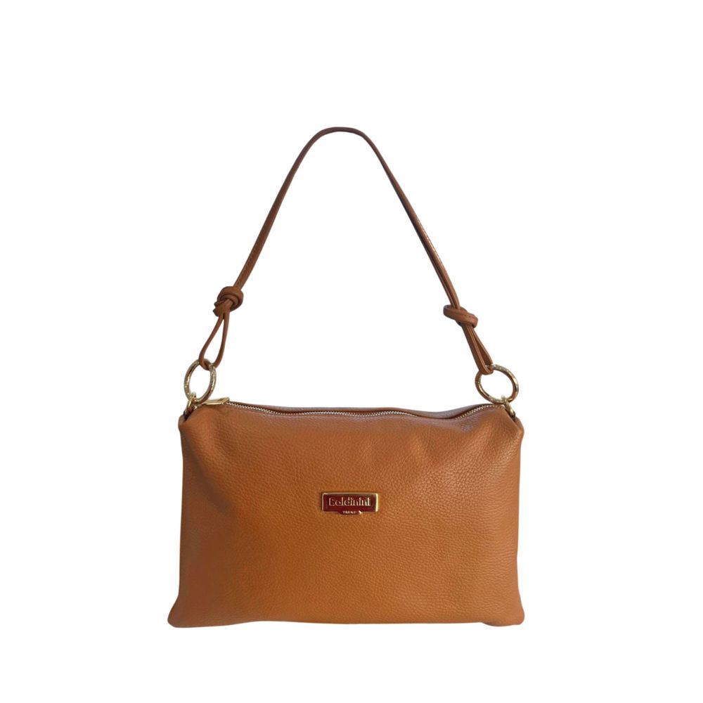 Baldinini Trend Brown Cowhide Clutch Bag Baldinini Trend