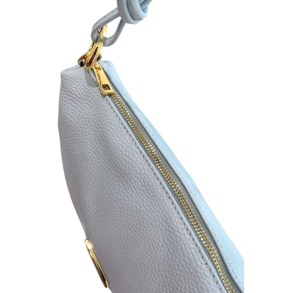 Baldinini Trend Blue Cowhide Clutch Bag Baldinini Trend