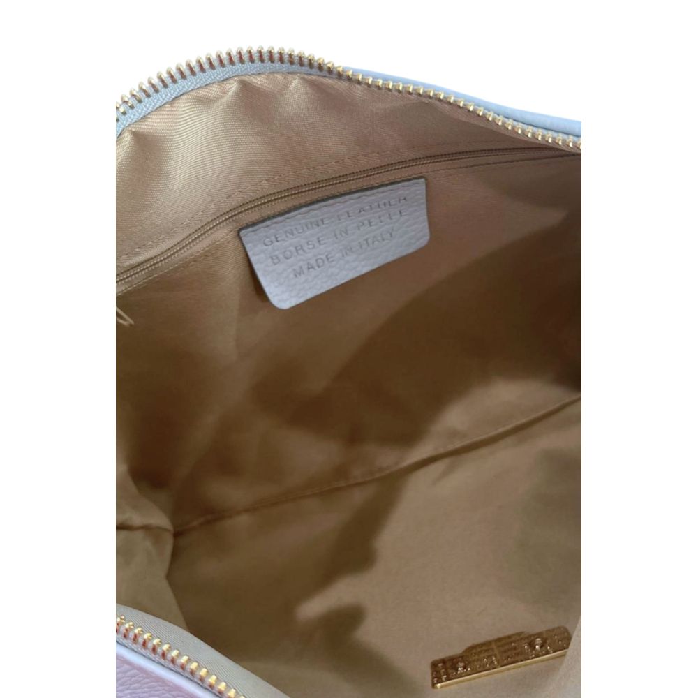 Baldinini Trend Blue Cowhide Clutch Bag Baldinini Trend