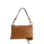 Baldinini Trend Brown Cowhide Clutch Bag Baldinini Trend