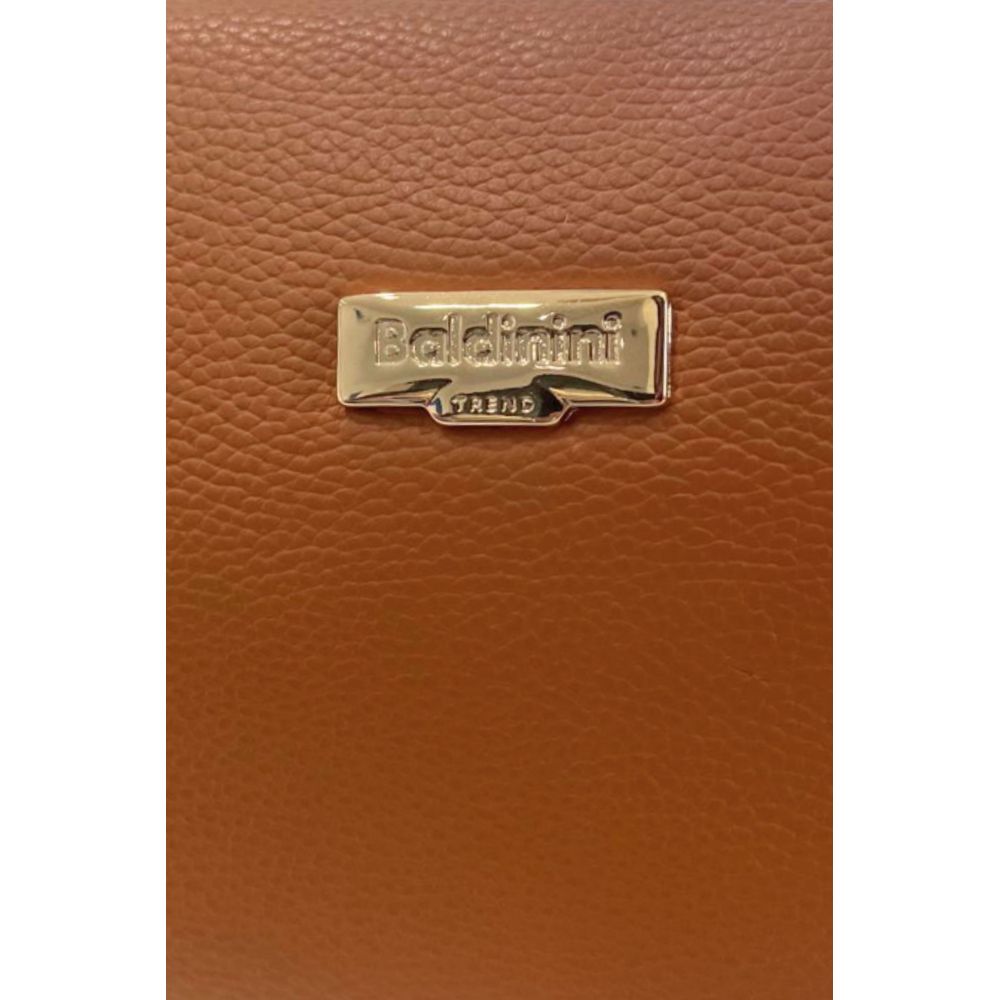 Baldinini Trend Brown Cowhide Clutch Bag Baldinini Trend