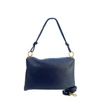 Baldinini Trend Blue Cowhide Clutch Bag Baldinini Trend
