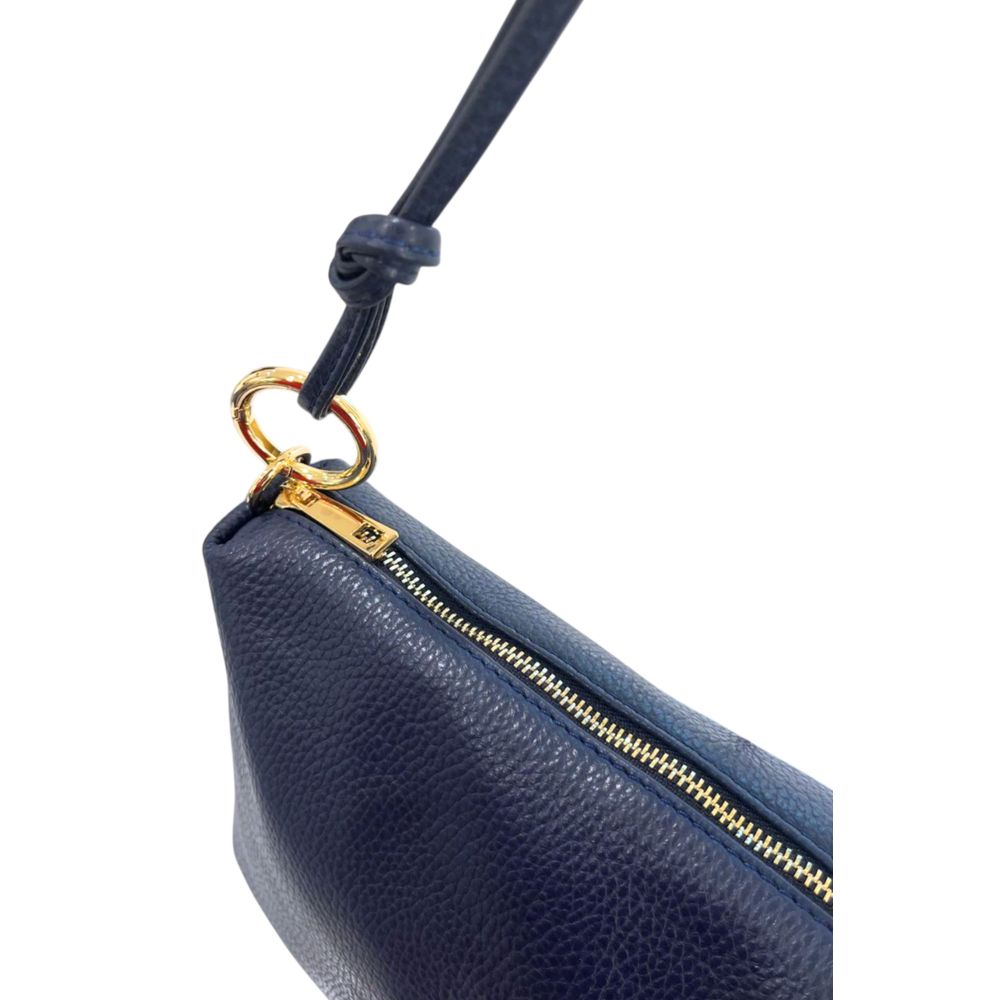 Baldinini Trend Blue Cowhide Clutch Bag Baldinini Trend
