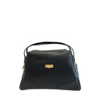 Baldinini Trend Black Cowhide Clutch Bag Baldinini Trend