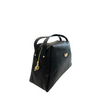 Baldinini Trend Black Cowhide Clutch Bag Baldinini Trend