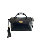 Baldinini Trend Black Cowhide Shoulder Bag Baldinini Trend