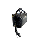 Baldinini Trend Black Cowhide Shoulder Bag Baldinini Trend
