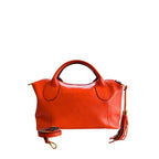 Baldinini Trend Orange Cowhide Shoulder Bag