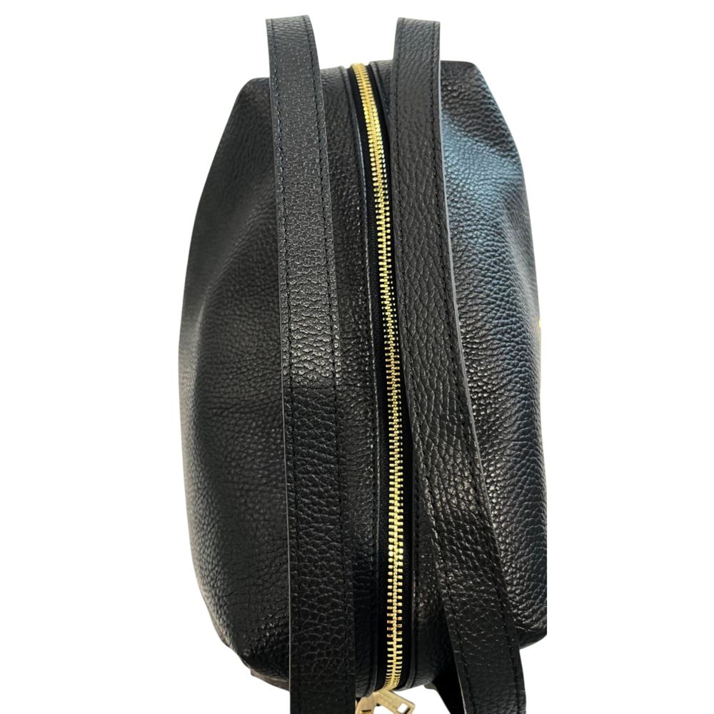 Baldinini Trend Black Cowhide Clutch Bag Baldinini Trend