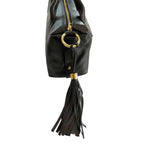 Baldinini Trend Black Cowhide Shoulder Bag Baldinini Trend