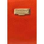Baldinini Trend Orange Cowhide Shoulder Bag