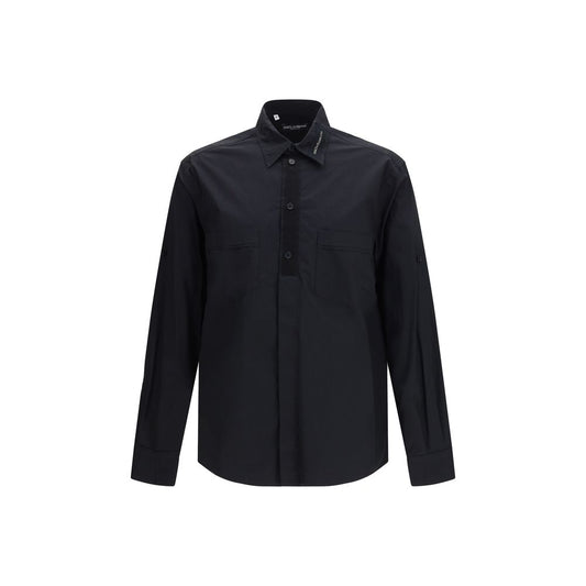Dolce & Gabbana Black Cotton Dress Shirt Dolce & Gabbana