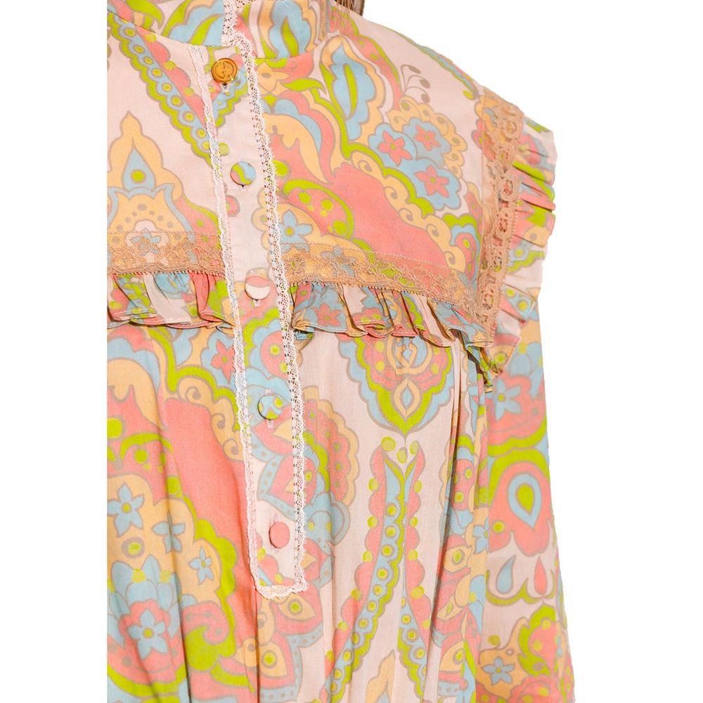Gucci Multicolor Cotton Casual Dress Gucci