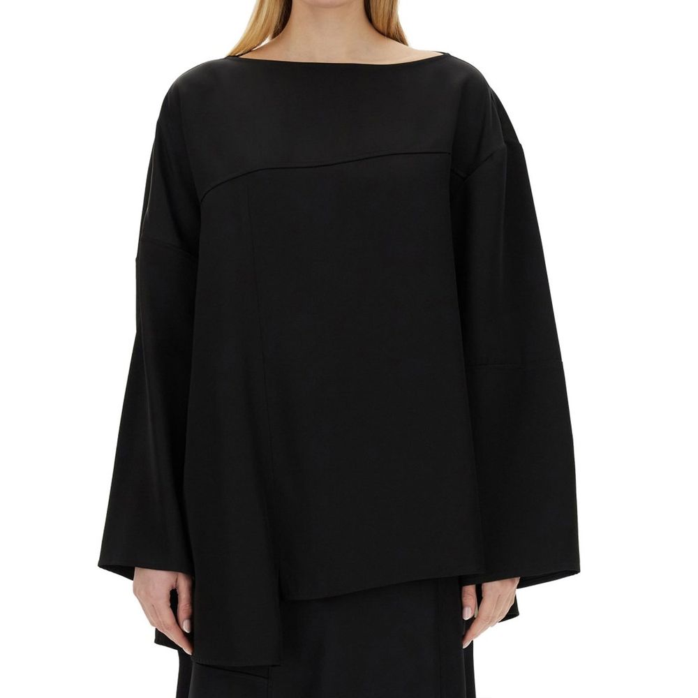 Jil Sander Black Silk Blouse Jil Sander