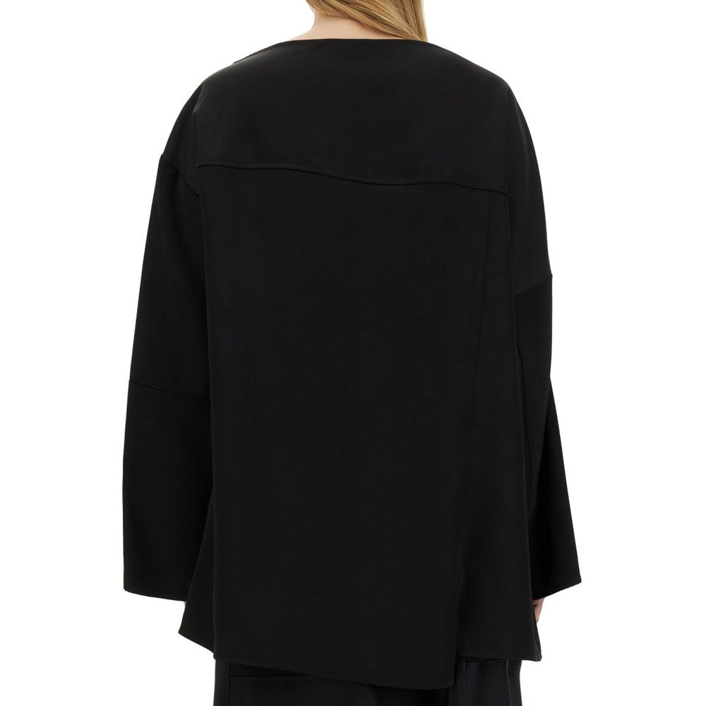 Jil Sander Black Silk Blouse Jil Sander