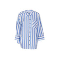 Ganni Blue Cotton Pattern Shirt Ganni