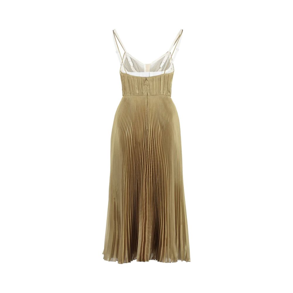 Prada Gold Polyester Casual Dress Prada