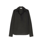 Max Mara Black Cotton Dress Shirt Max Mara